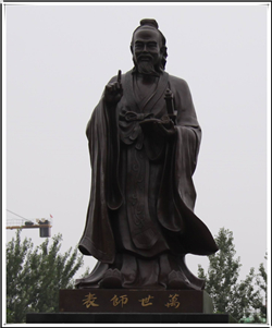 大型孔子銅像圖片