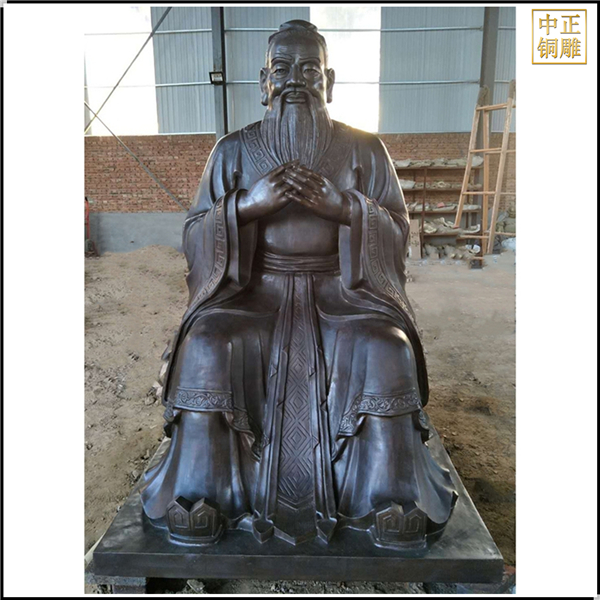 現貨銅雕孔子雕塑